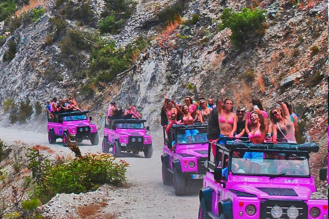 PINK JEEP TOUR - Alanya Jeep Safari - Pickup, Timing, and How the Day Flows