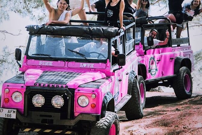 PINK JEEP TOUR - Alanya Jeep Safari - Lunch, Drinks, and the Photo Add-On Question