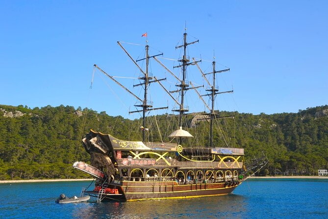 Pirates Boat Trip with optional Pick Up - Drop Off from Antalya - Boarding at Kemer Marina and the cruise to the bays