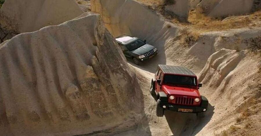 Private Cappadocia Jeep Safari : Sunrise & Sunset - How the 2-hour loop works: pickup, five photo breaks, then done