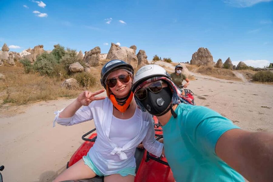 Quad Safari through the Sword, Love & Rose Valleys - Valey Stops and Cavusin Old Greek Village, What You See Up Close