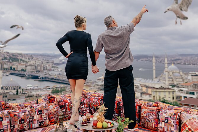 Rooftop Photoshoot in Istanbul - Stop 2: The Bosphorus Strait Rooftop Moment
