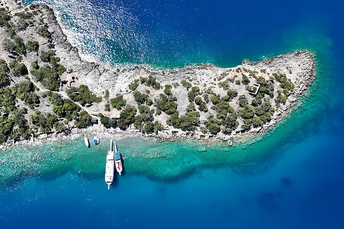 Sail Turkey: 18-39's Fethiye to Olympos Gulet Cruise - Day 3: Sunken City, Simena ruins, and Gökçe Kaya Bay for optional water sports