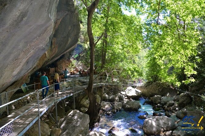 Sapadere Canyon & Waterfall Tour w. Lunch & Transfer from Alanya - Waterfall time plus the swim break (and yes, the water is cold)