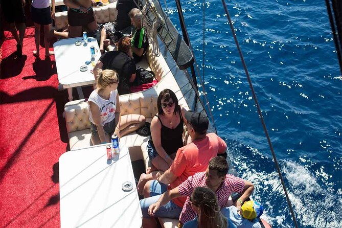 Side-Alanya: Pirate Yacht Tour (Legend Big Kral) with Lunch-Drink - Clearwater views from Cleopatra Beach, the Alanya castle, and the harbor