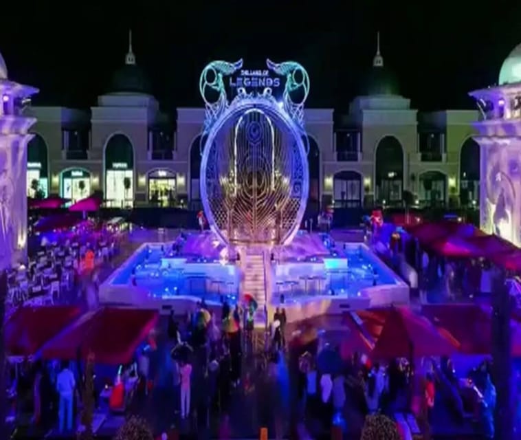 Side: Night Shows at The Land Of Legends with Transfer - Arriving at Land of Legends after dark: the atmosphere payoff