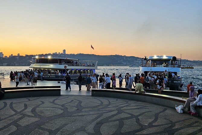 Sunset Cruise with Stop along Asia: Discover Istanbul's Bosphorus - Galata Bridge to the medieval tower and Istanbul’s art stops