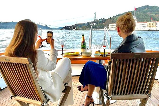 Sunset or Daytime Istanbul Guided Luxury Yacht Cruise with Snacks - Galata Tower moments you can actually frame from the water