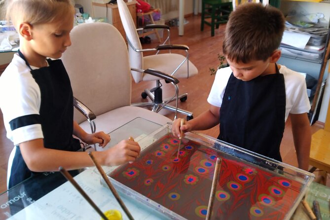 Turkish Marbling Paper Art Workshop - How to Take Your Paper Home, Drying Time and Framing Ideas