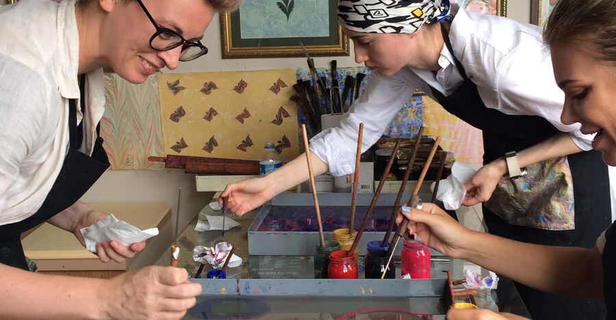 Turkish Marbling Paper Ebru Art Workshop - Why this workshop feels relaxing (and how it helps beginners)