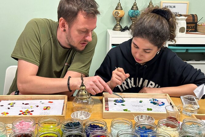 Turkish Mosaic Lamp Workshop in Antalya Near Old Town - Creative freedom with real help from Orhan and Esra